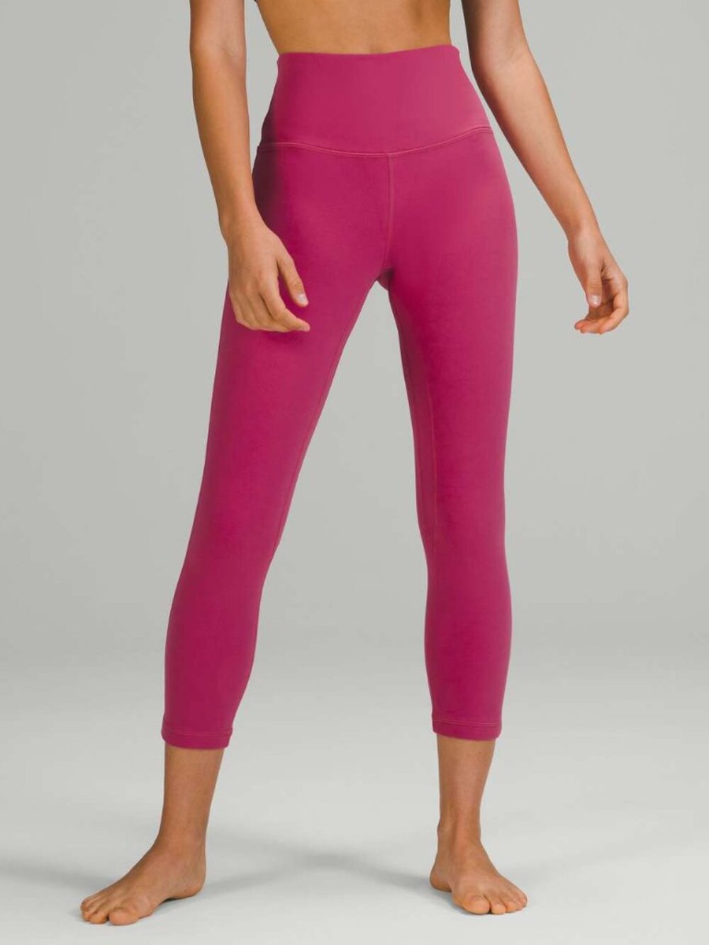 Lululemon Align High-Rise Lined Crop 23" Pink Lychee Size 4 W6BGLS